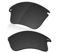 LenzReborn Lentille de rechange polarisée pour lunettes de soleil Oakley Fast Jacket XL OO9156 - Plus d'options, Noir foncé - polarisé, Taille unique