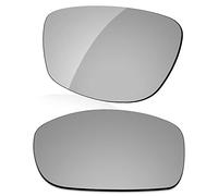 LenzReborn Lentille de rechange polarisée pour lunettes de soleil Oakley Fives Squared - Plus d'options, Gris argenté - Miroir polarisé, Taille unique