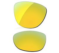 LenzReborn Lentille de rechange polarisée pour lunettes de soleil Oakley Frogskins OO9013 - Plus d'options, Jaune doré - Miroir polarisé, Taille unique