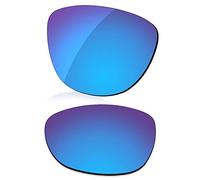 LenzReborn Lentille de rechange polarisée pour lunettes de soleil Oakley Frogskins OO9013 - Plus d'options, Bleu glacier - Miroir polarisé, Taille unique
