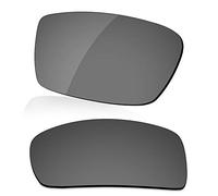 LenzReborn Lentille de rechange polarisée pour lunettes de soleil Oakley Gascan OO9014 - Plus d'options, Noir brillant - Miroir polarisé, Taille unique