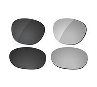 LenzReborn Lentille polarisée de rechange compatible avec les lunettes de soleil Ray-Ban RB3386-67 - Plus d'options, noir foncé + gris argenté, Taille unique