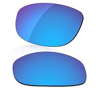 LenzReborn Lentille polarisée de rechange pour lunettes de soleil Bolle Anaconda 10338-64 mm, Bleu glacier - Miroir polarisé, taille unique