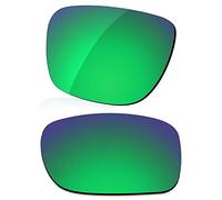 LenzReborn Lentille polarisée de rechange pour lunettes de soleil Oakley Holbrook OO9102 - Plus d'options, Vert gazon - Miroir polarisé, taille unique