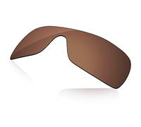 LenzReborn Verres polarisés de rechange pour lunettes de soleil Oakley Batwolf OO9101, Marron rouille - Polarisé, Taille unique