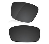LenzReborn Verres polarisés de rechange pour lunettes de soleil Oakley Currency OX8026, Noir foncé - polarisé, Taille unique