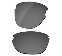 LenzReborn Verres polarisés de rechange pour lunettes de soleil Oakley Frogskins Lite OO9374, Noir brillant - Miroir polarisé, taille unique