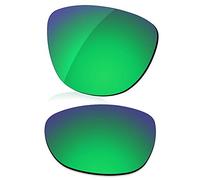 LenzReborn Verres polarisés de rechange pour lunettes de soleil Oakley Frogskins OO9013 - Plus d'options, Vert gazon - Miroir polarisé, Taille unique