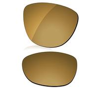 LenzReborn Verres polarisés de rechange pour lunettes de soleil Oakley Frogskins OO9013 - Plus d'options, Ombre dorée - Miroir polarisé, taille unique