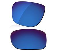 LenzReborn Verres polarisés de rechange pour lunettes de soleil Oakley Fuel Cell OO9096, Bleu marine - Miroir polarisé, Taille unique