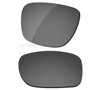 LenzReborn Verres polarisés de rechange pour lunettes de soleil Oakley Fuel Cell OO9096, Noir brillant - Miroir polarisé, Taille unique