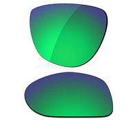 LenzReborn Verres polarisés de rechange pour lunettes de soleil Oakley Gauge 8 L OO4124 - Plus d'options, Vert gazon - Miroir polarisé, Taille unique