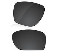 LenzReborn Verres polarisés de rechange pour lunettes de soleil Oakley Sylas OO9448 - Plus d'options, Noir foncé - polarisé, taille unique