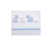 Lenzuola Lettino Picci Milky Azzurro