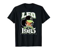 Leo 1985 Année Astro Mélanée Reine Afro Déesse T-Shirt