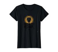 Leo Birthday Born to Roar Cadeau Zodiaque pour Femme T-Shirt, Femme, Noir, S