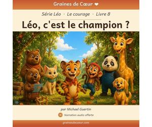 Léo, c'est le champion ?: Histoire illustrée avec narration audio gratuite | Album jeunesse 3 à 7 ans sur le courage et la confiance en soi | Tome 8 de la série Léo | Graines de Cœur