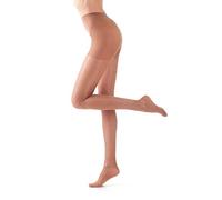 Leo Corsetteria Pack de 3 paires Collants 40 Den élastique reposant compression graduée, Vison, XL