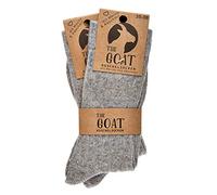 Leo Design Lot de 2 paires de chaussettes habillées en cachemire et laine mérinos pour homme et femme, de qualité, respirantes, fines mélangées, antibactériennes et sans odeur, thermiques et chaudes,