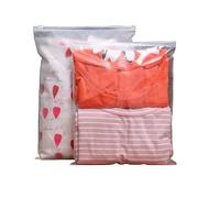 LEO Design Lot de 50 sacs à vêtements en plastique refermables avec fermeture éclair pour économiser de l'espace - Protection contre l'humidité et la poussière - Pochette étanche pour vêtements et