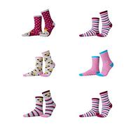 Leo & Emma Lot de 6 paires de chaussettes pour enfants de tailles et de modèles différents (Carlin)