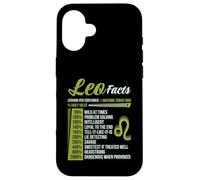 Leo Facts Traits Horoscope Zodiaque Signe Astrologique Drôle Coque pour iPhone 16