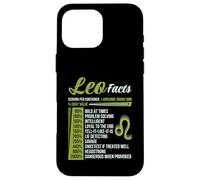 Leo Facts Traits Horoscope Zodiaque Signe Astrologique Drôle Coque pour iPhone 16 Pro Max