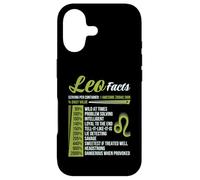 Leo Facts Traits Horoscope Zodiaque Signe Astrologique Drôle Coque pour iPhone 17