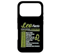 Leo Facts Traits Horoscope Zodiaque Signe Astrologique Drôle Coque pour iPhone 17 Pro