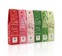 Leo & Lilo Petit, cadeau Coffret de 6 Serviettes crèmes de vœux de Noël dans emballage Zauberhafter, cosmétique naturel fabriqué en Allemagne