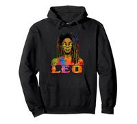 Leo Queen Loc'd Black Woman African Zodiac Birthday Women Sweat à Capuche