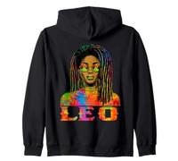 Leo Queen Loc'd Black Woman African Zodiac Birthday Women Sweat à Capuche