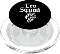 Leo Squad Signe du Zodiaque Astrologie Juillet août Anniversaire Lion PopSockets PopGrip pour MagSafe