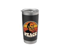 Leo Tolstoï Peace Vintage Retro Novelist Reader Gobelet isotherme en acier inoxydable double paroi