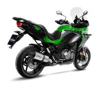 Leovince Lv One Evo Kawasaki Versys 1000 19-22 Ref:14304e Homologated Stainless Steel&carbon Muffler Argenté