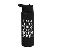 Leo Virgo Cusp Zodiac Apparel - Design drôle de grands Leos Stainless Steel Insulated Water Bottle
