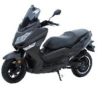Leo125 - Scooter électrique 125cc - moteur 11000 W - batterie 72V 130Ah, noir mat