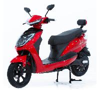 Leo50 Evo - Scooter électrique 50cc - moteur 2500 W - batterie 60V 30Ah, rouge