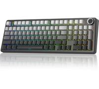 LEOBOG Clavier mécanique Aula F99 Pro, clavier de jeu personnalisé remplaçable à chaud, trois modes BT5.0/2,4 GHz/USB-C clavier crémeux avec pavé numérique et bouton fonctionnel pour Mac PC Gamer -