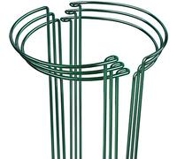 LEOBRO Lot de 6 piquets de Support pour Plantes, Support de Pivoine en métal, Supports pour Plantes de Jardin, Cage à Plantes, Anneaux de Support pour Plantes pour Pivoine, Tomate, Hortensia, Plantes