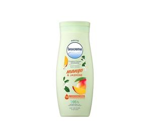 Leocrema, Crème hydratante pour le corps à la mangue et au jasmin, pour tous types de peau, peau douce et soyeuse, hydratation pendant 72 heures, 250 ml