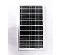 LEOFLA Panneau Solaire photovoltaïque 30 W 12 V avec cellules en Silicium + Pinces