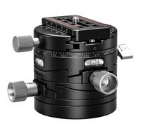 LEOFOTO G20 Niveleur 3D à Engrenages et Tête Inclinable + QR-Plate NP-60