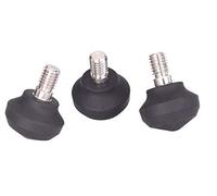 Leofoto LF-25 Lot de 3 pieds de trépied universels en caoutchouc 3/8" avec connecteurs antidérapants en acier inoxydable pour LS-364C LM-363C LN-364C