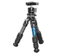 Leofoto LS-223CEXX Trépied de table avec tête de nivellement intégrée, série Ranger, fibre de carbone, 3 sections de pieds, léger, rotule en option (LS-223CEXX+LH-25)