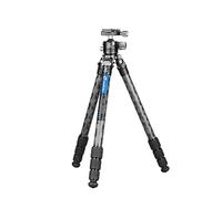 Leofoto - Mr Q-Serie - Carbon Tripod for Cameras - Trépied en Carbone pour appareils Photo - Capacité de Charge de 10kg - Pieds Extensibles - Hauteur: 16 cm - 158 cm - LQ-284C+LH-36