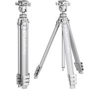 Leofoto Trépied ultra-compact série Azure AZ-204C+MBH-30, entièrement argenté
