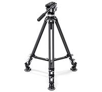 Leofoto Trépied vidéo à deux pieds en fibre de carbone LVC-193C + tête fluide BV-15
