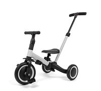 Leogreen 4 en 1 Tricycle Vélo Enfant, Vélo D'équilibre, Vélo Draisienne, avec barre de poussée, pour garçons filles de 1 à 3 ans, Charge 25 kg, Gris