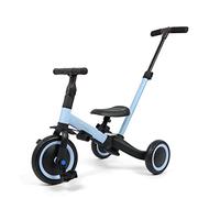 Leogreen 4 en 1 Tricycle Vélo Enfant, Vélo D'équilibre, Vélo Draisienne, avec barre de poussée, pour garçons filles de 1 à 3 ans, Charge 25 kg, Bleu